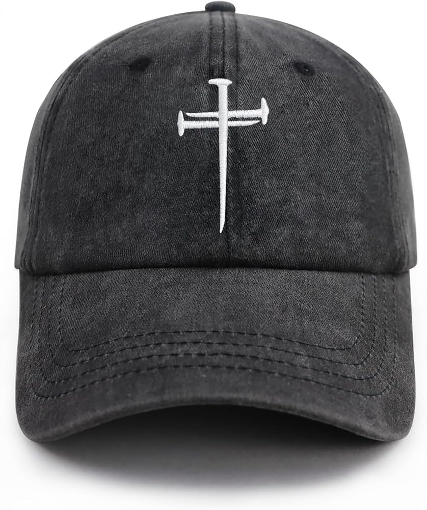 Christan Jesus Cross Baseball Cap Embroidered Dad Hat Adjustable Fashion Hats for Men Women Polo Trucker Unisex Style Headwear