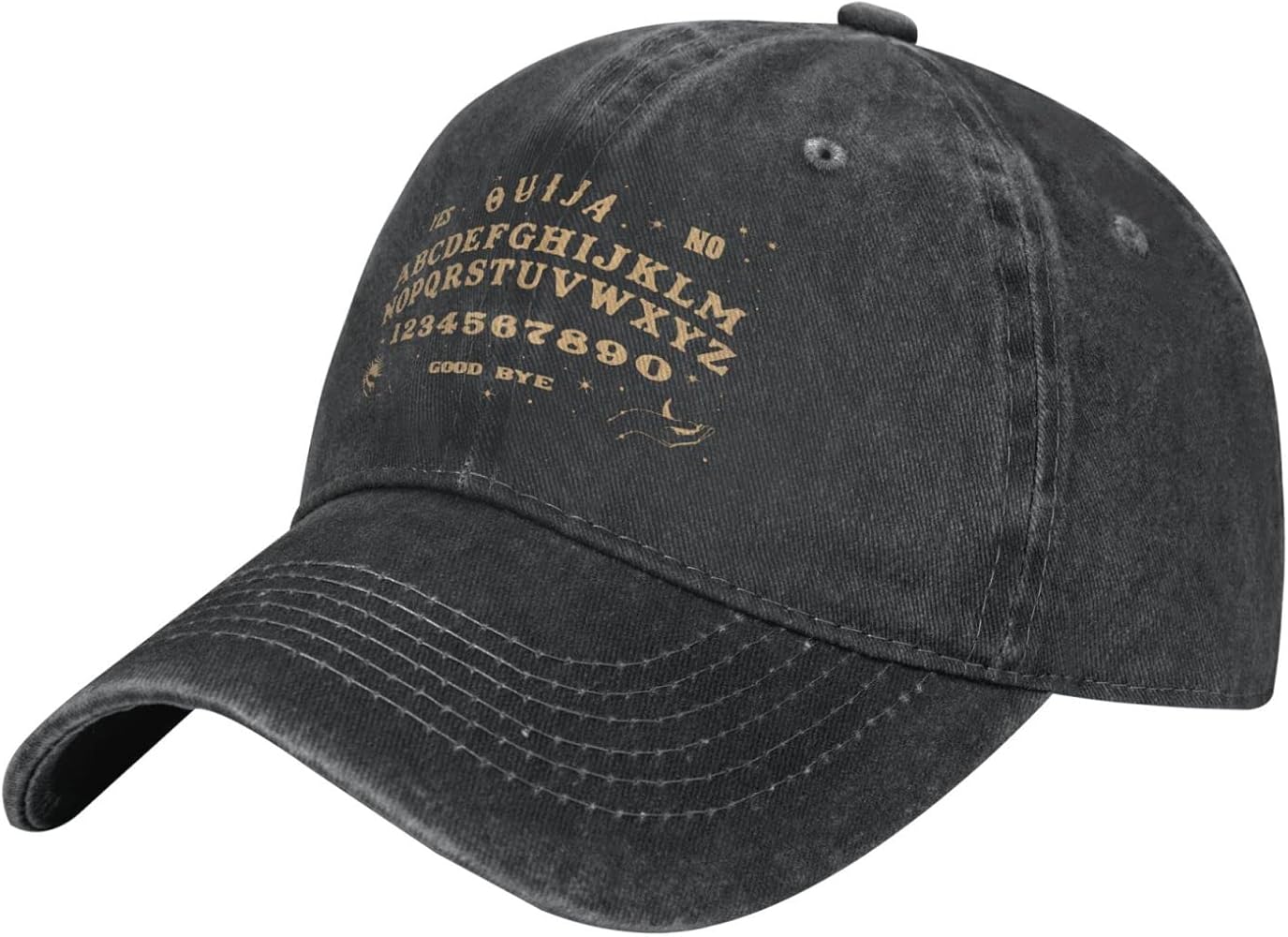 Game Ouija Board Pattern Baseball Cap Women Mans Beach Hat Washable Adjustable Cowboy Hat