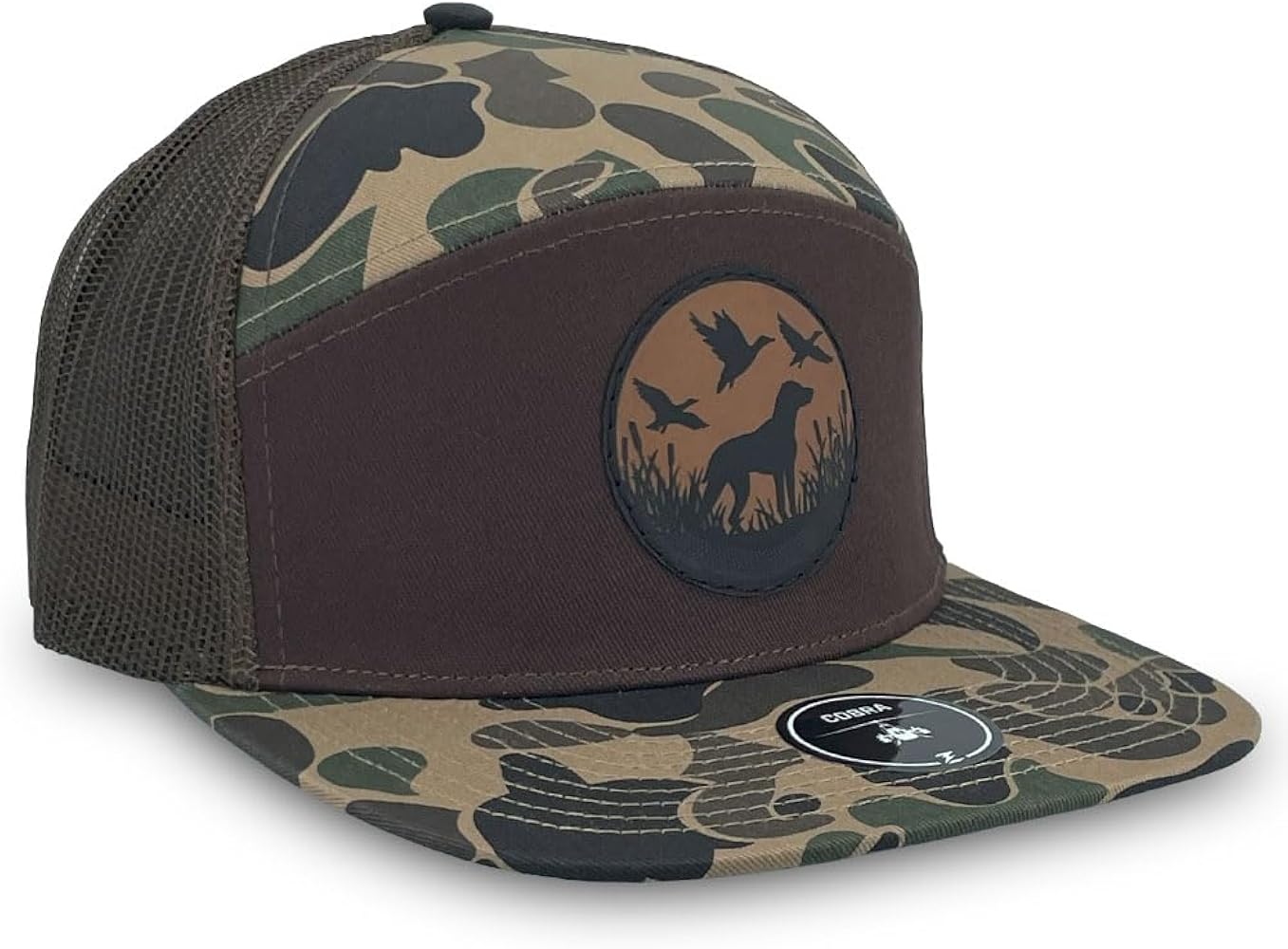 Premium Duck Hunting Hat - Ducks and Dog Camoflage Adjustable