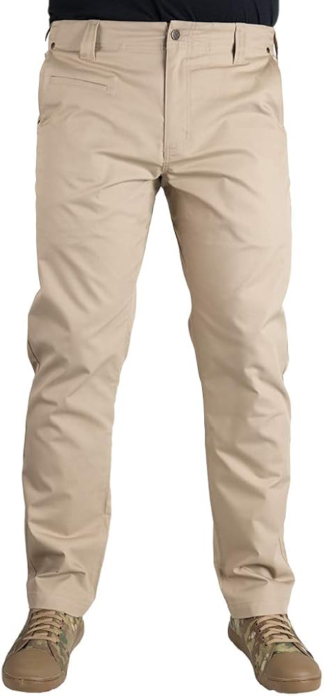 LAPG Terrain Flex Straight Fit Men's Chino Pants, Stretch Casual Pants for Men, Men's Khaki Pants