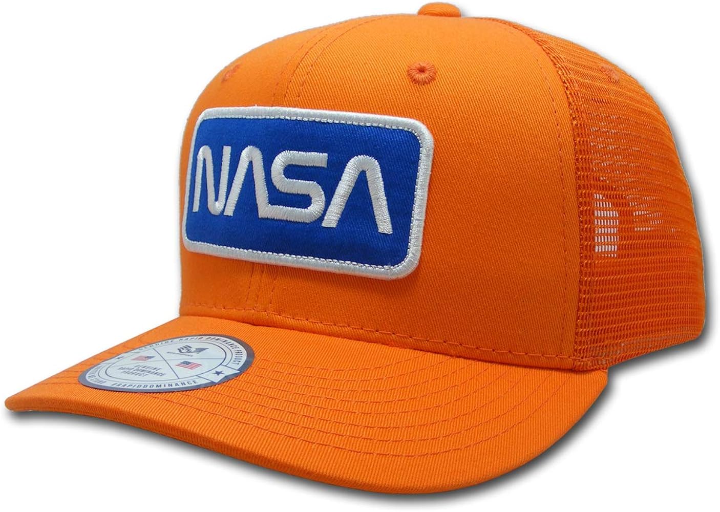 Rapid Dominance NASA Patch Trucker Caps, Worm