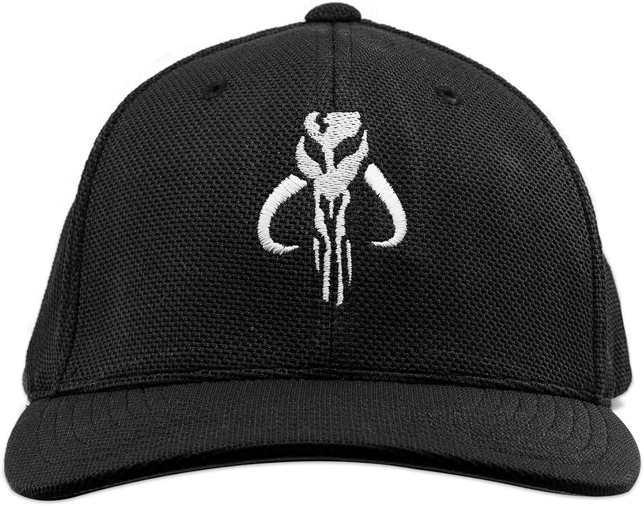 SW Mandalorian Skull Embroidered Flexfit Adult Cool & Dry Sport Cap Hat