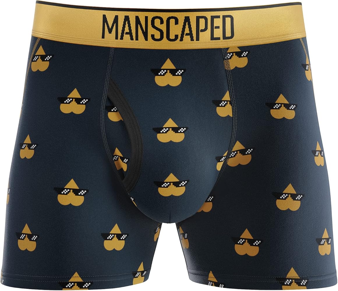 MANSCAPED® Boxers 2.0 Men’s Premium Anti-Chafe Athletic Performance Boxer Briefs, Tagless with Signature Jewel Pouch™