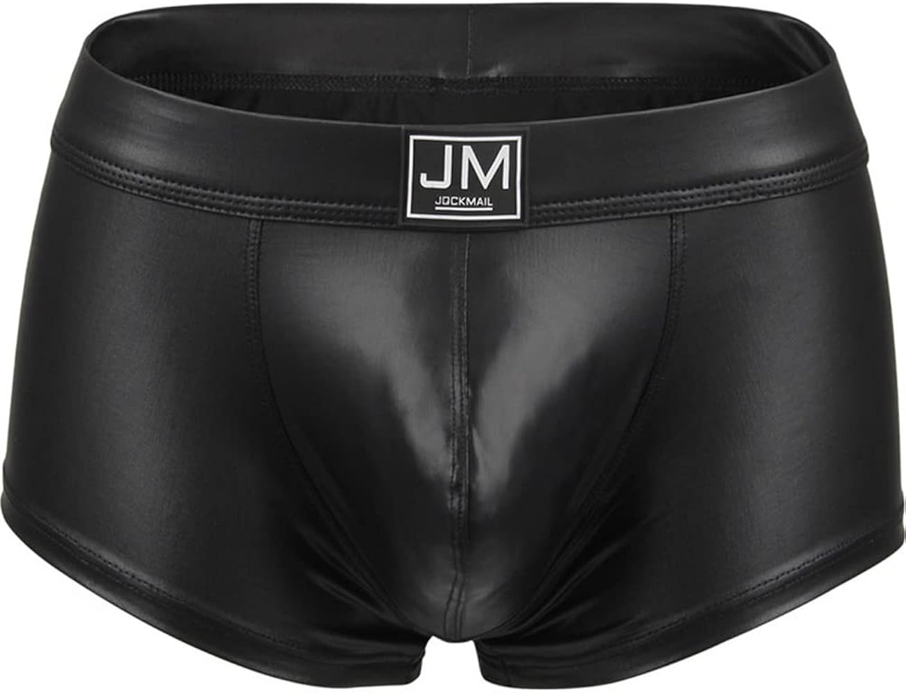 JOCKMAIL PU Men Boxer Men Underwear Pouch Boxer Men Underpant Men Shorts