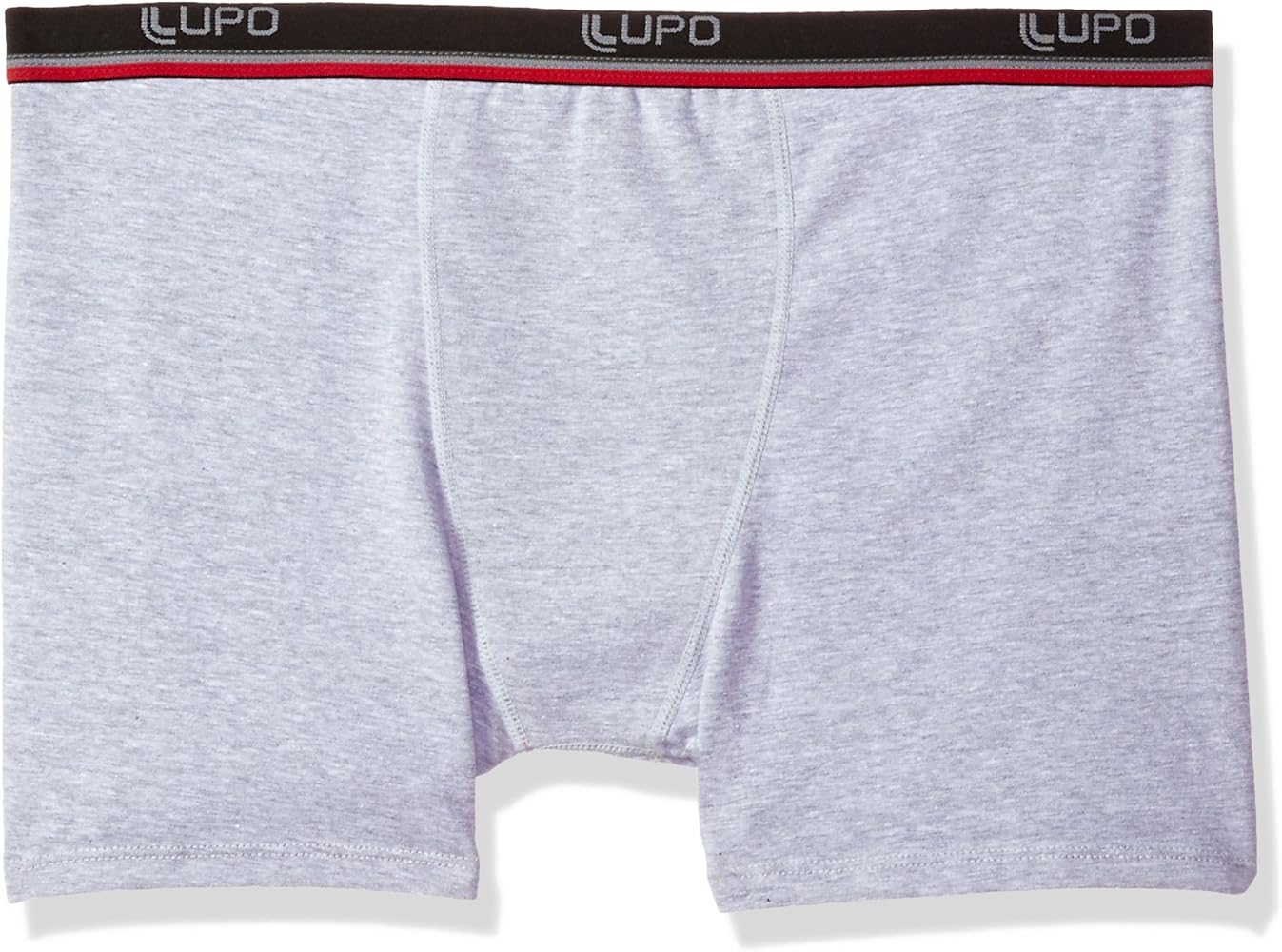 Lupo Men's Essential Plus Striped Stretch Cotton Boxer Brief