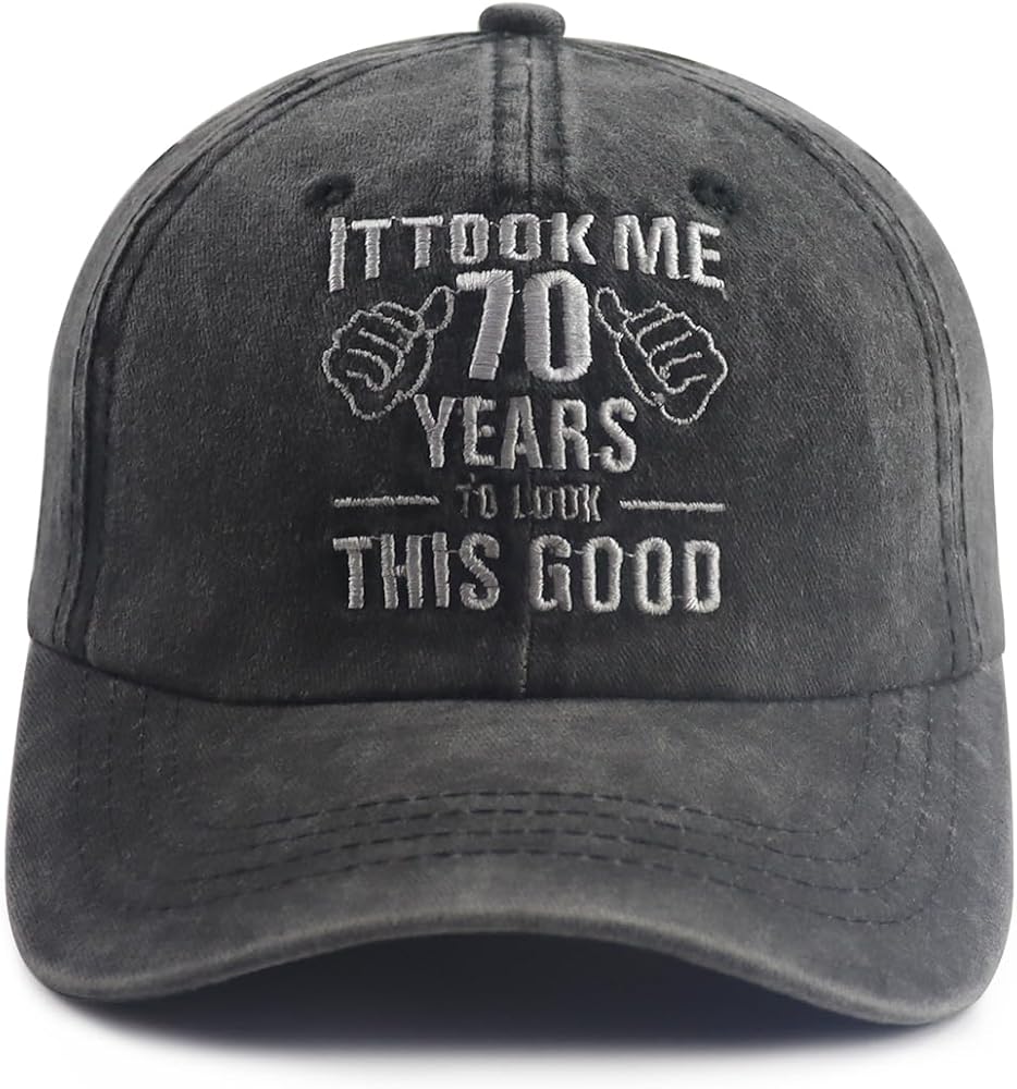 It Took Me 70 Years to Look This Good Hat for Women Men, Funny Adjustable Embroidery 70th Birthday Baseball Cap