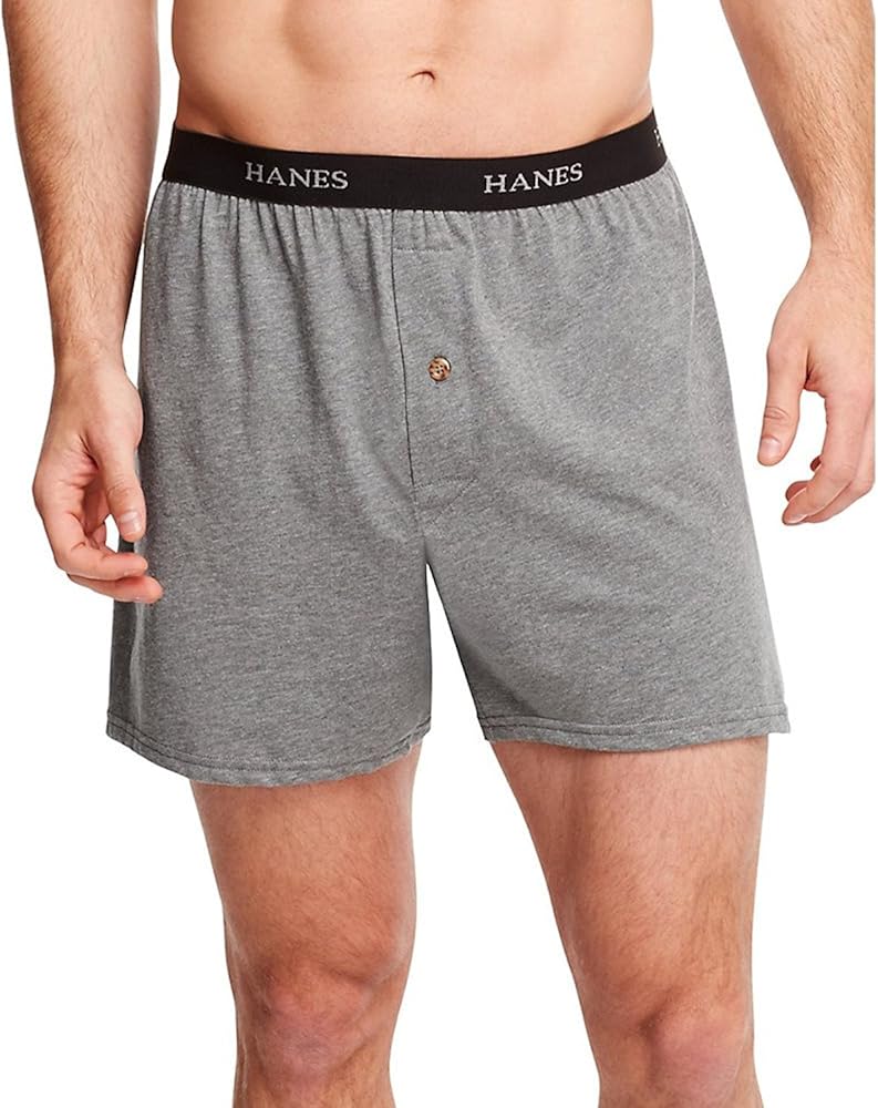 Hanes Men's ComfortSoft Knit Boxers Comfort Waistband 5-Pack_Assorted_M