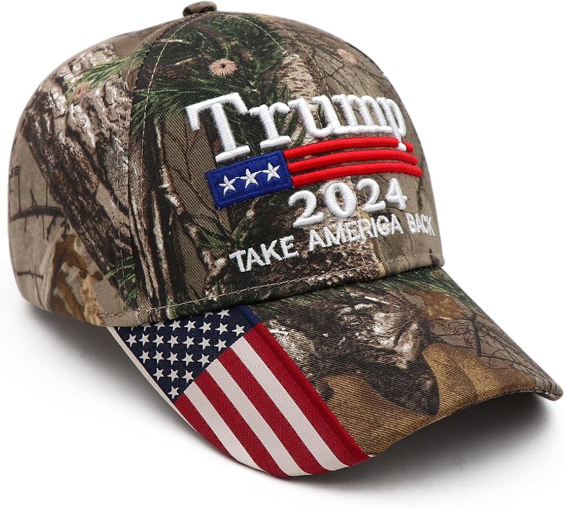 Trump Hat Donald Trump 2024 Hat MAGA Camo Hat Keep America Great hat Embroidered Adjustable Baseball Cap