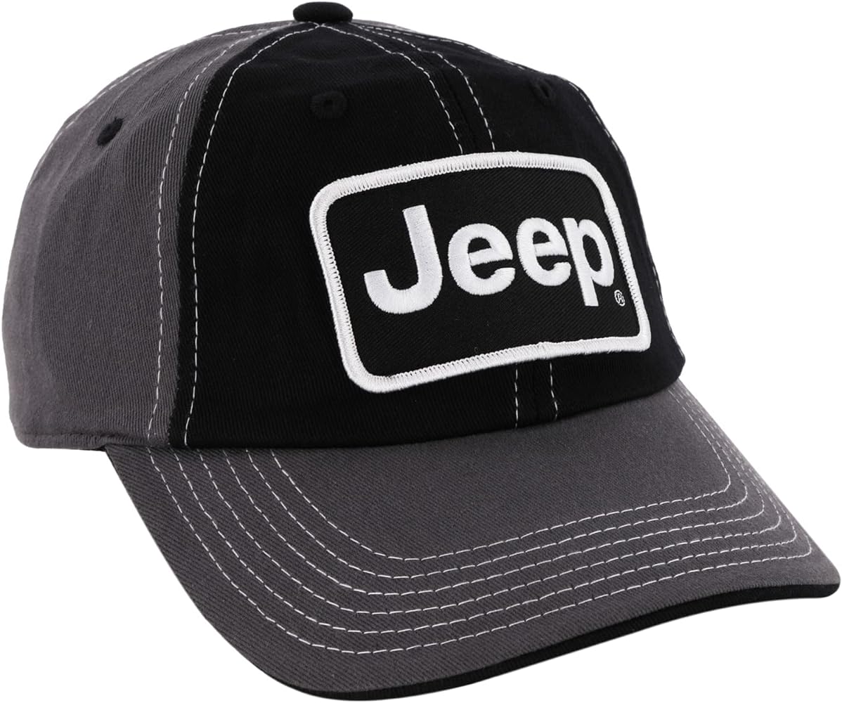 Jeep Premium Chino Twill Patch Dads Hat for Men Baseball Cap Polo Hats