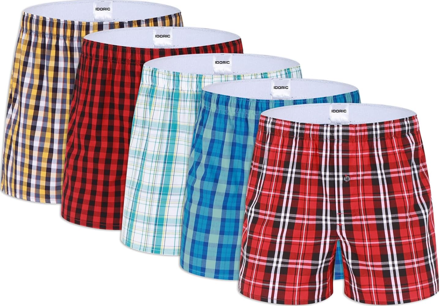 Boxers for Men - Men's 100% Cotton Comfortable Boxer Briefs Loose Premium Quality Shorts Underwear Multipack