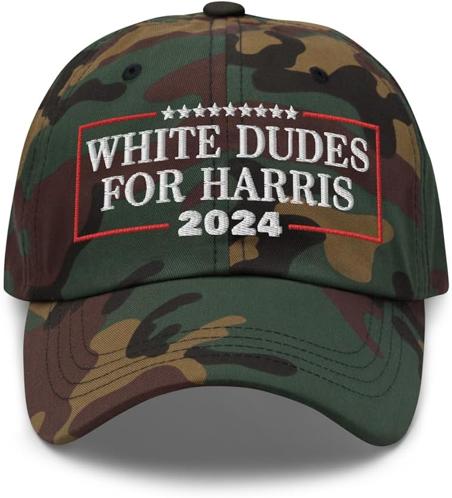 White Dudes for Harris 2024 Hat (Embroidered Dad Cap)