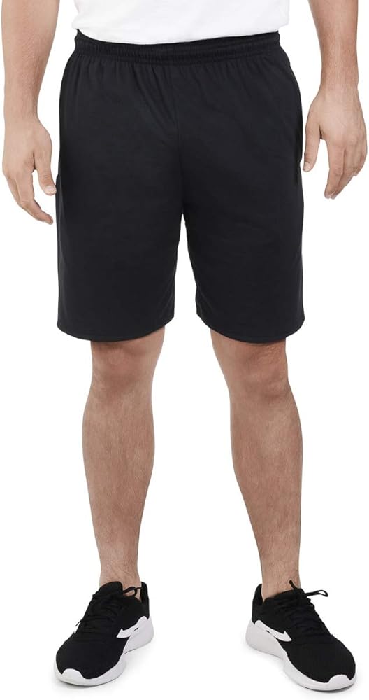 Fruit of the Loom Mens Jersey Short Black 2XL, Black, Size XX-Large