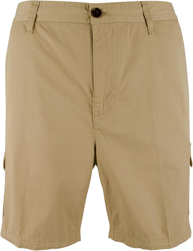 Michael Kors Men's Mid Rise Flat Front Cargo Shorts Khk 38 Khaki