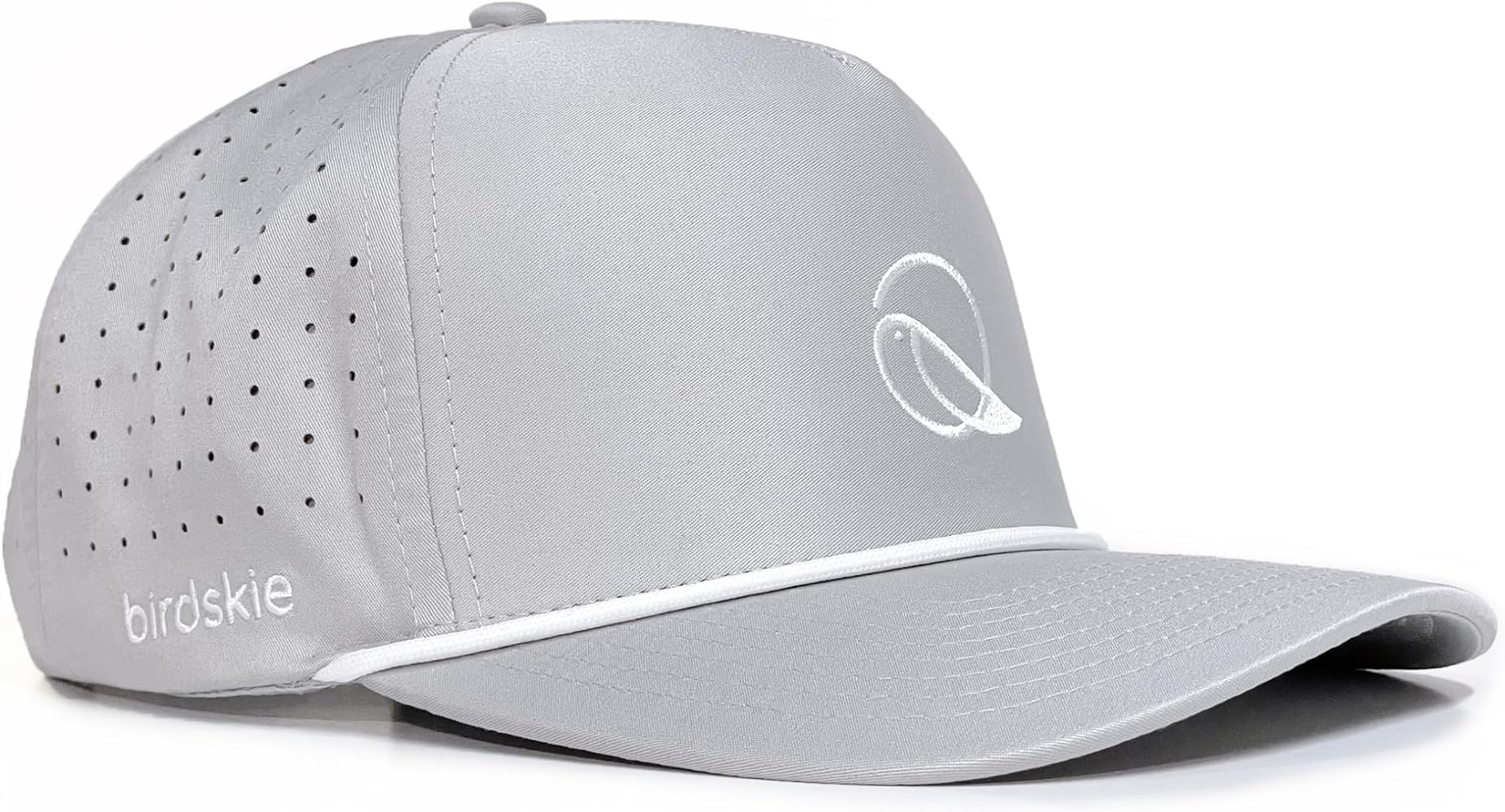 Golf Hat Snapback with Rope Design, Breathable, Quick Drying, High Performance, The Captain Golf Cap Gray