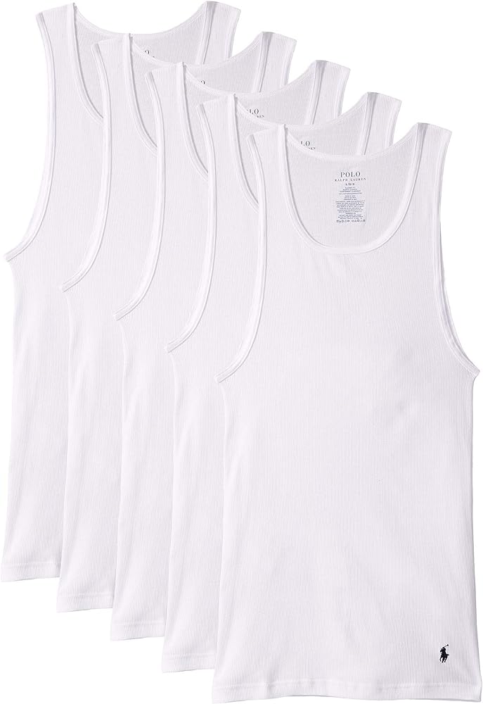 Polo Ralph Lauren Underwear Men's Classic Fit 5 Pack Tanks