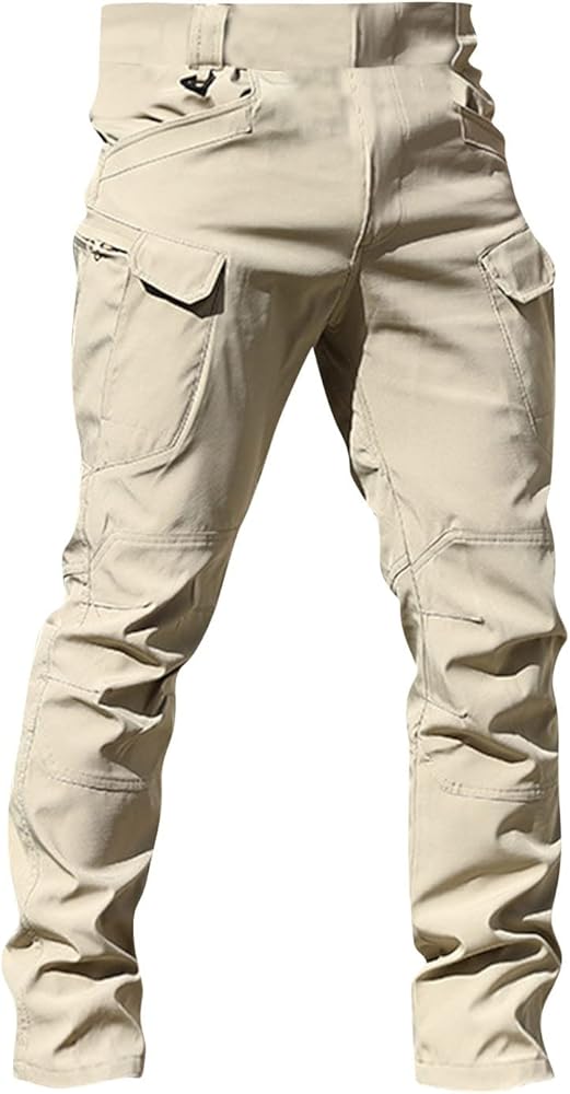 Cargo Pants for Men Stretch Camo Slim Fit Lightweight Outdoor Tactical Pants Casual Hiking Hunting Work Trousers