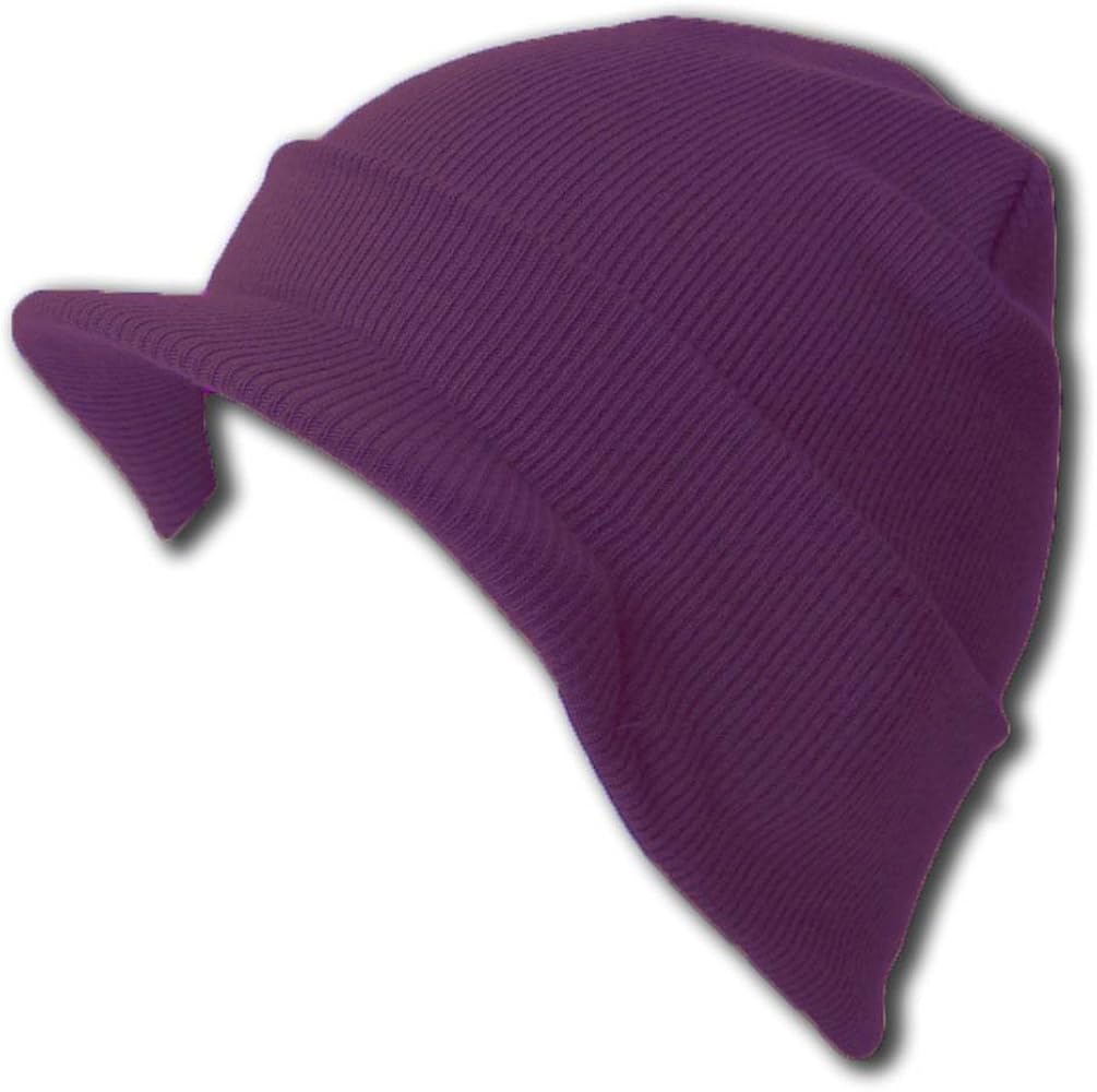 Cuff Beanie Visor Skull Cap Hat Beanie