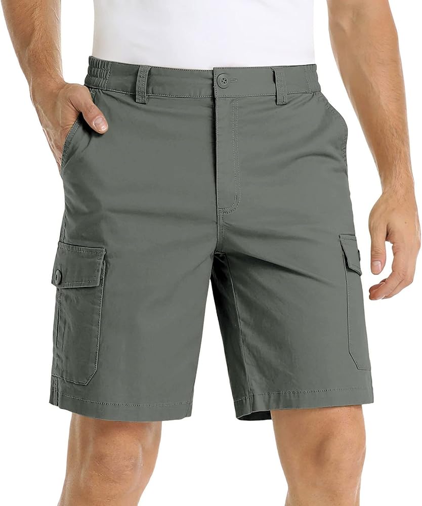 Casual Outdoor Hiking Camping Shorts Men'S Casual Jogging Men'S Work Clothes Summer Stretch Shorts with 6 Pockets