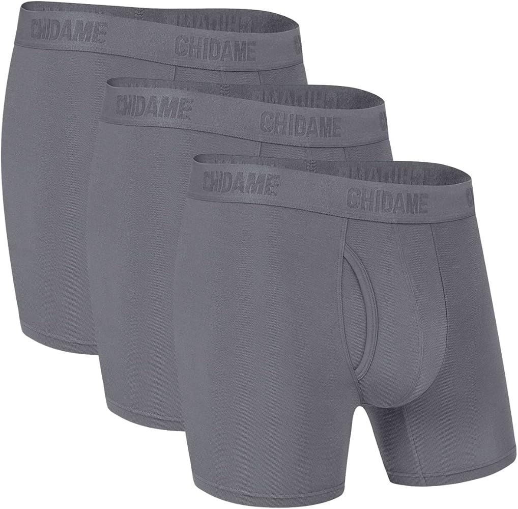 Men's Underwear Luxe Micro Modal Boxer Briefs Open Fly 3 Pack