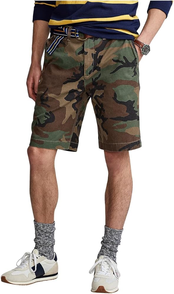 POLO RALPH LAUREN 10-Inch Relaxed Fit Chino Shorts Surplus Camo 30