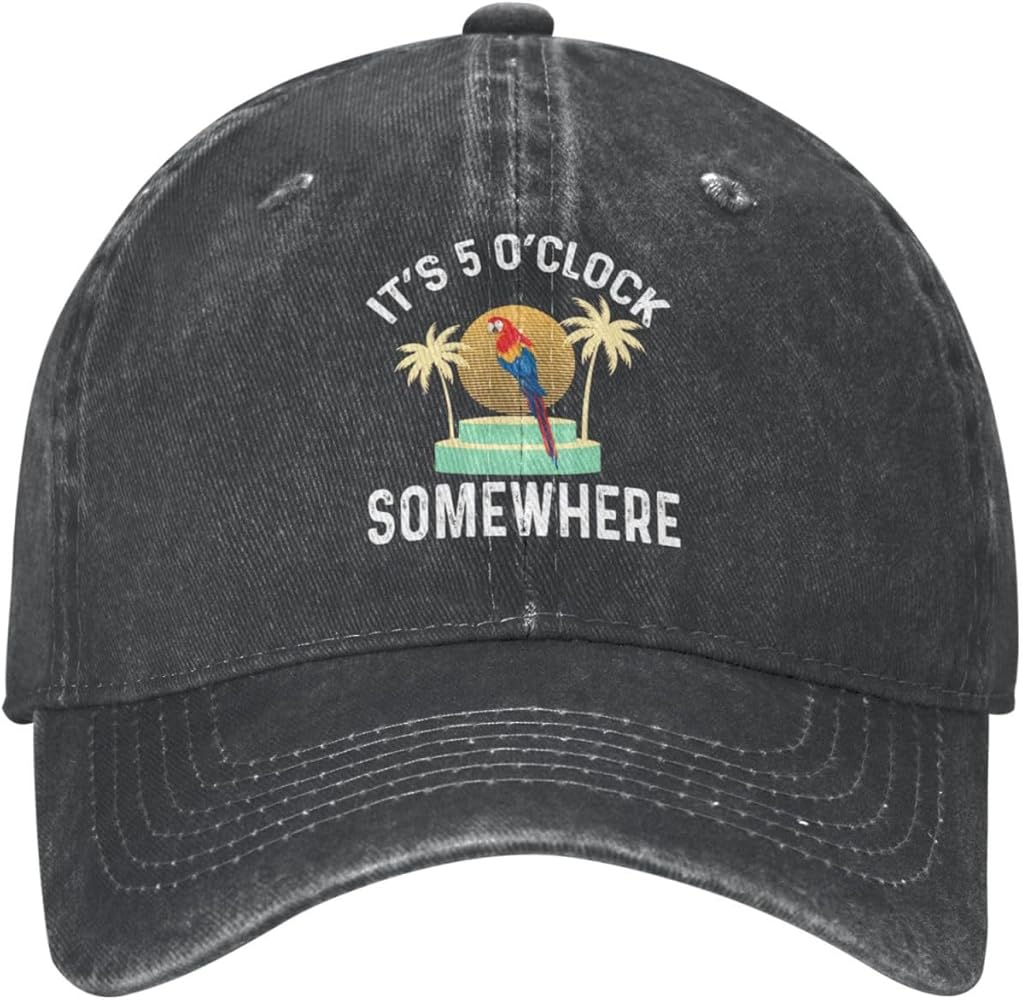 5 oclock somewhere Hat It is 5 OClock Somewhere Hat Women Baseball Cap Fashionable Cap