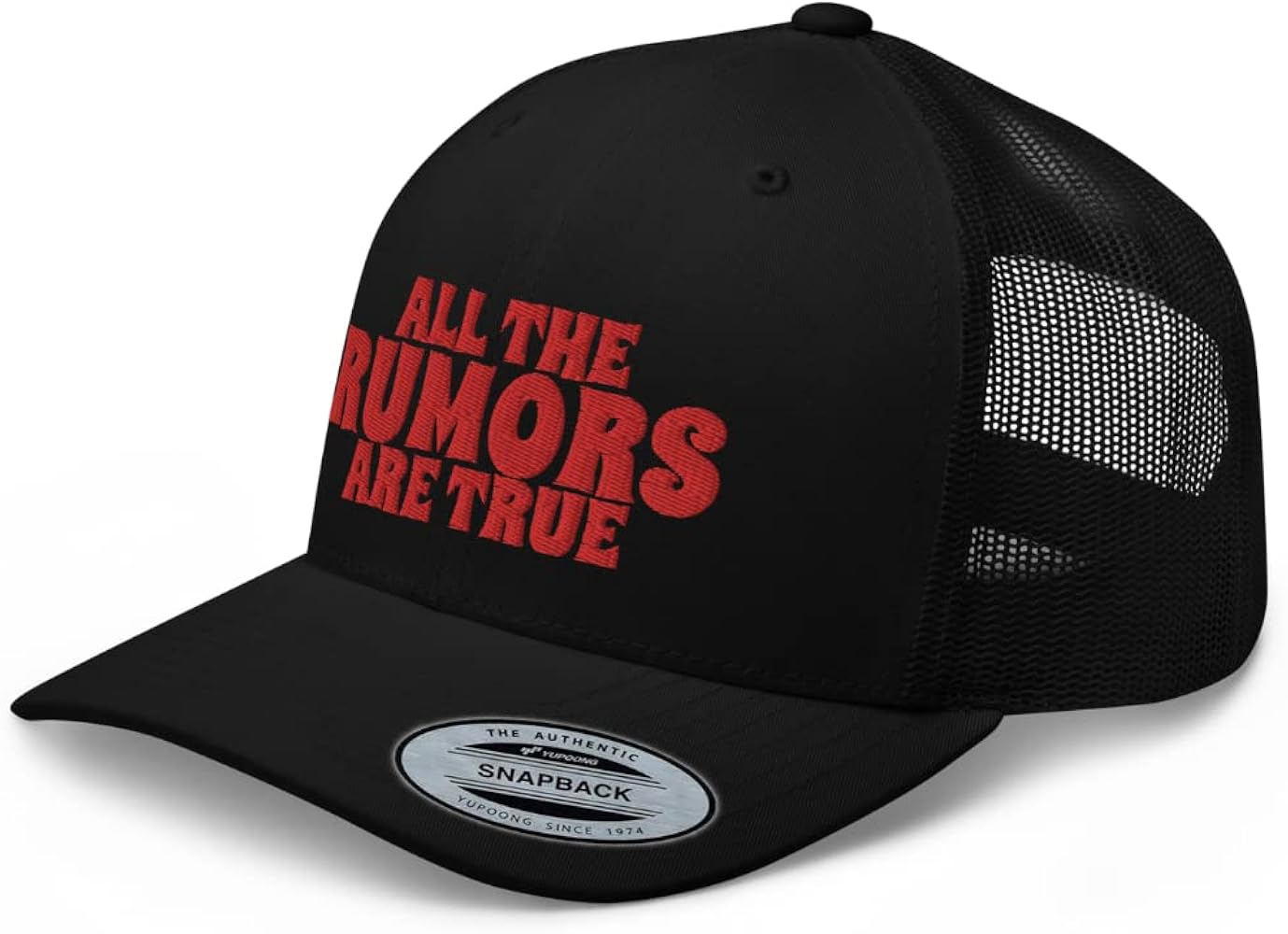 All The Rumors are True Premium Trucker Hat Mid Crown Curved Bill Adjustable Cap