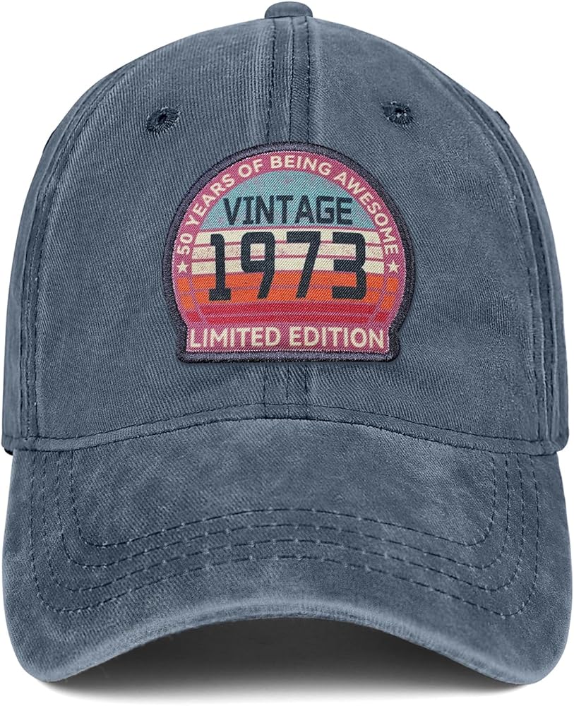 50th Birthday Gifts Vintage 1974 Hat Retro Baseball Cap for Men Women