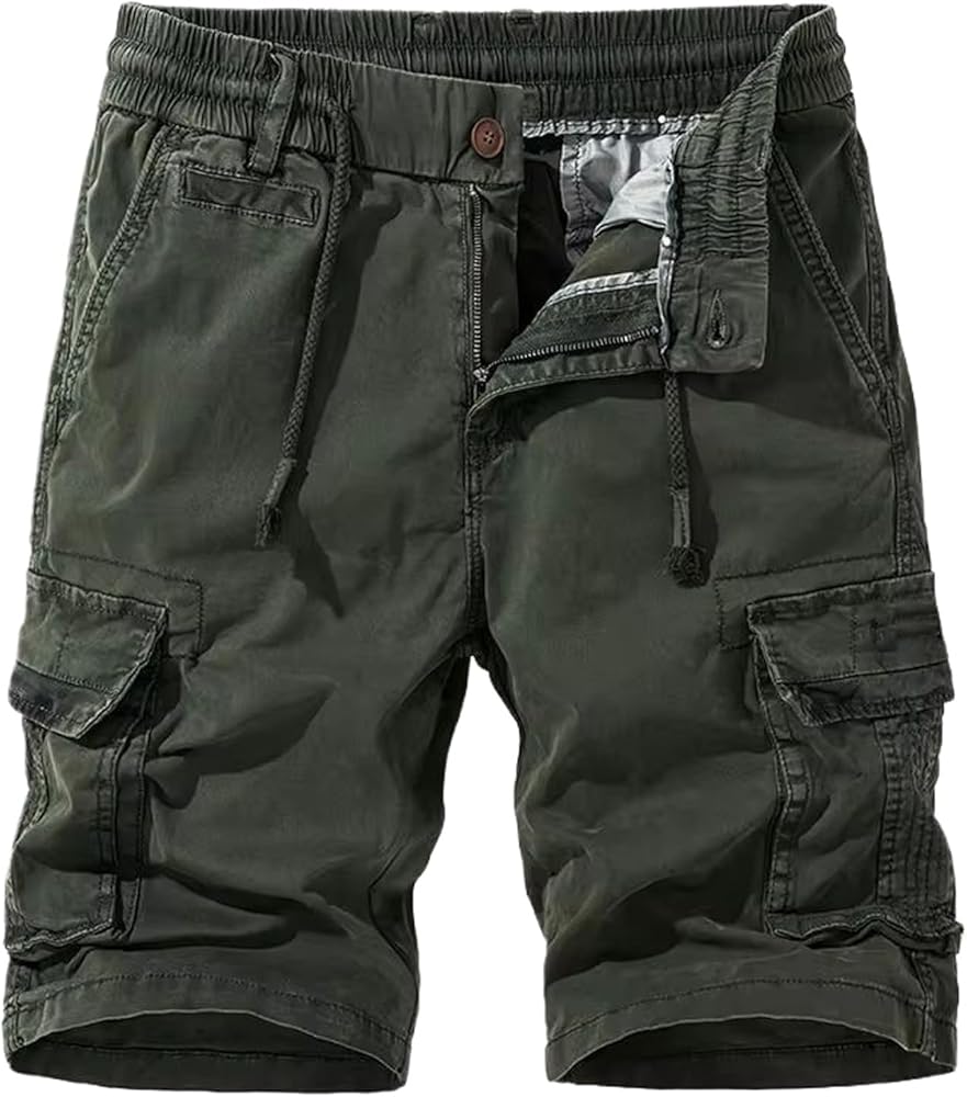 Summer Men Cargo Tactical Short Pants Multi Pocket Shorts Men Japanese Streetwear Casual Jogger Outdoor Pants