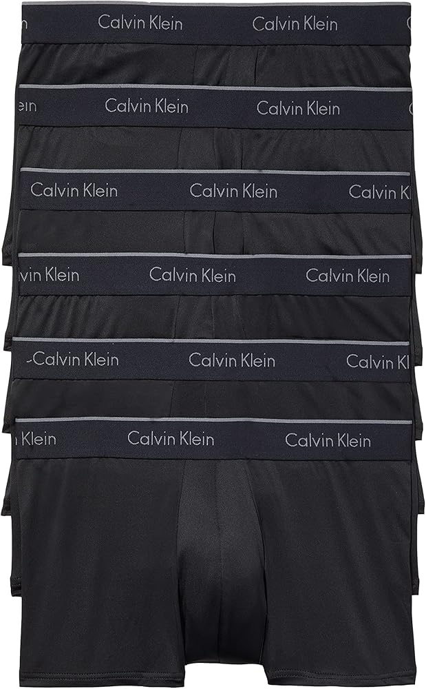 Calvin Klein Men's Microfiber Stretch 7-Pack Low Rise Trunks