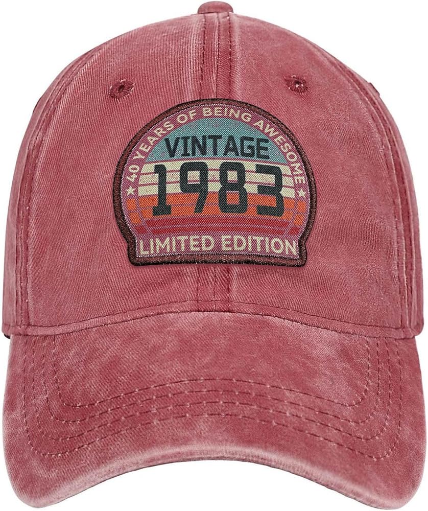 40th Birthday Gifts Vintage 1984 Hat Retro Baseball Cap for Men Women