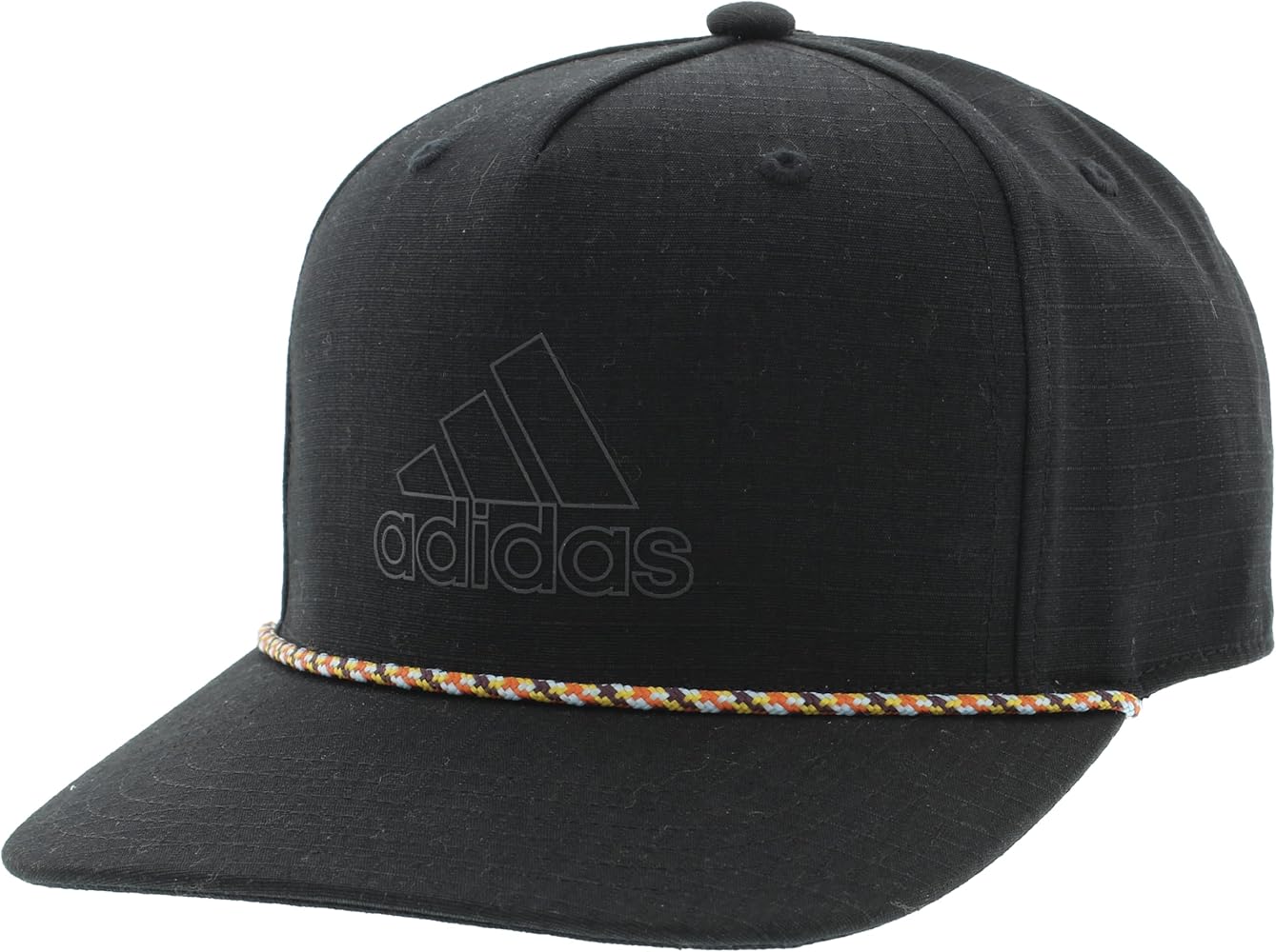 adidas Men's Performance Rope 5 Panel High Crown Stuctured Snapback Adjustable Fit Hat