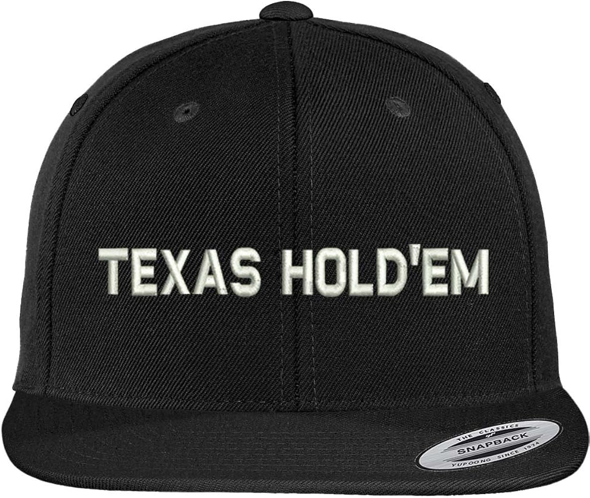 Trendy Apparel Shop Texas Holdem Poker Embroidered Snapback Cap