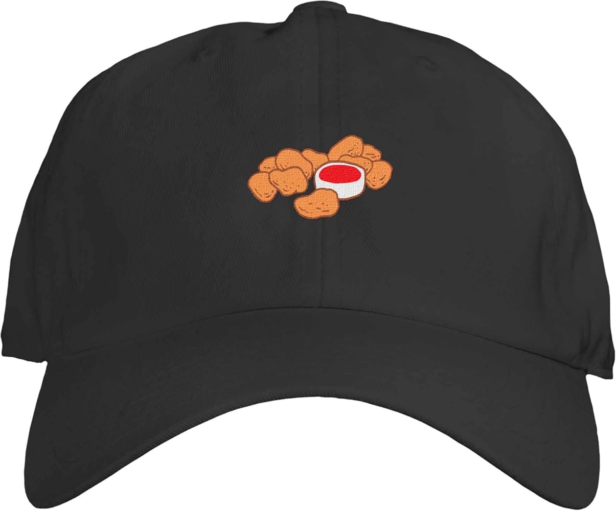 Function - Chicken Nuggets with Ketchup Sauce Embroidered Dad Hat One Size