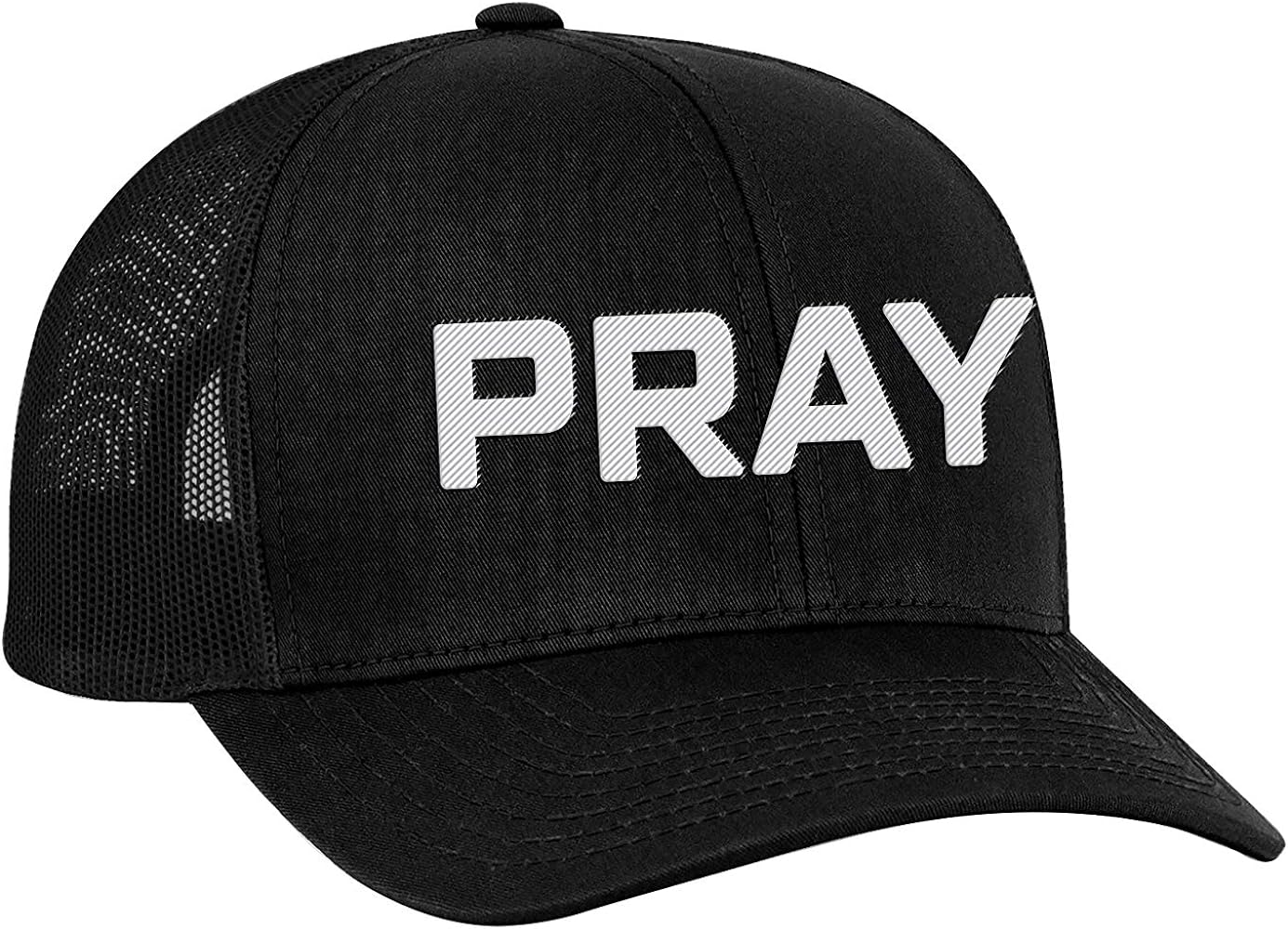 Trenz Shirt Company Men's Christian Prayer Embroidered Mesh Back Trucker Cap