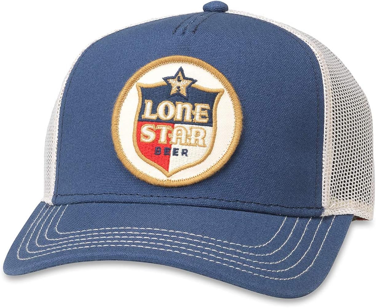 AMERICAN NEEDLE Texas Lone Star Beer Officially Licensed Valin Adjustable Baseball Hat (PBC-1908D-INVY)