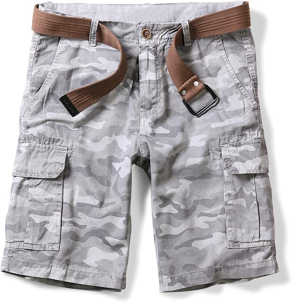 Mens Cargo Shorts Cotton Lightweight Multi Pocket Summer Casual Outdoor Hiking Shorts