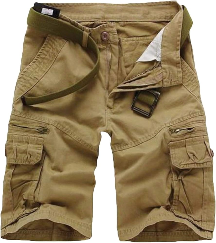 Mens Military Style Combat Cargo Shorts Cotton (without Belt)