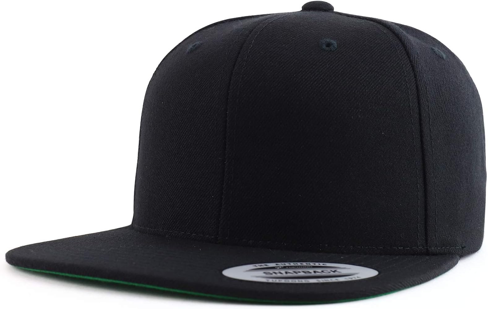 Trendy Apparel Shop Flexfit Oversize XXL Structured Blank Flatbill Snapback Cap