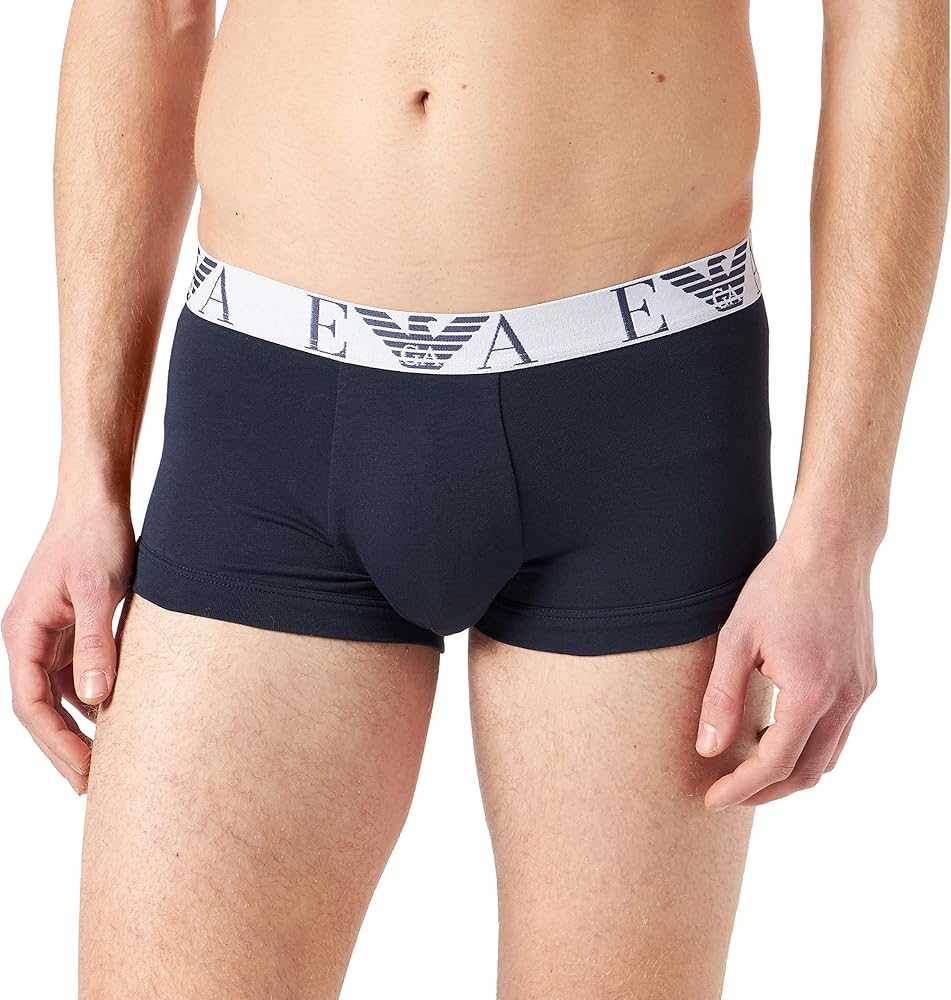 Emporio Armani Men's Monogram 3-Pack Trunk