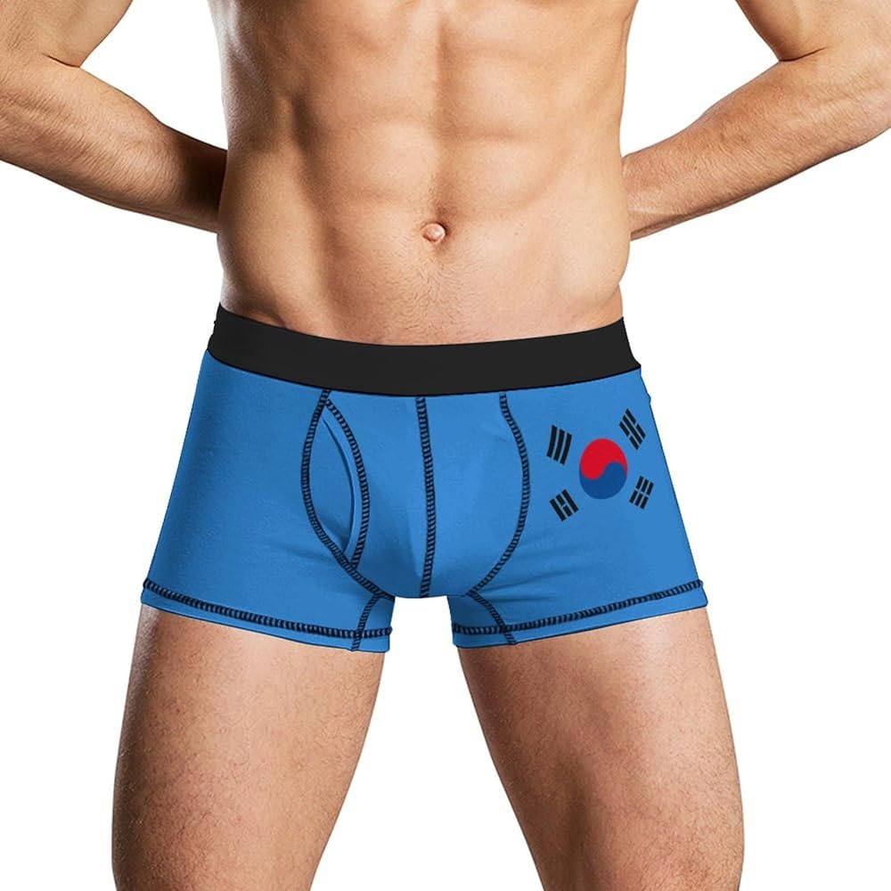 Korean Flag Men's Boxer Briefs Soft Lightweight Underwear Stretch Trunks