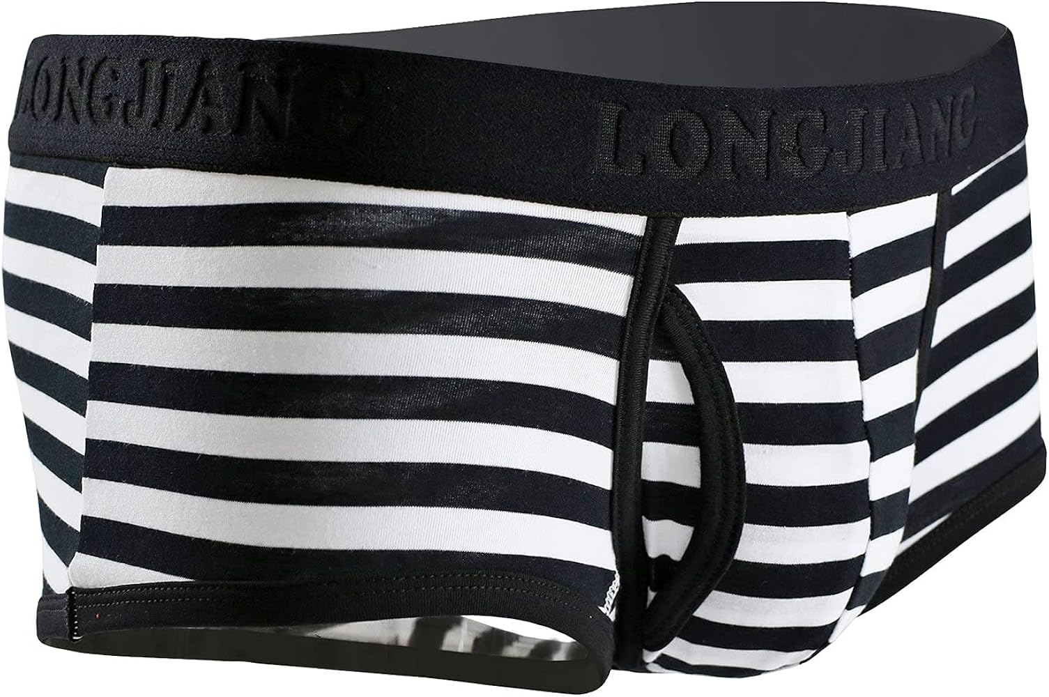 Mens Underwear Men's Striped Breathable Cotton Side Opening Underwear