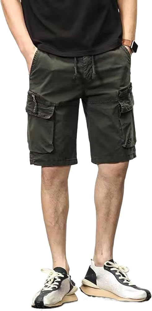 Summer Men Cargo Tactical Short Pants Multi Pocket Shorts Men Casual Jogger Outdoor Pants