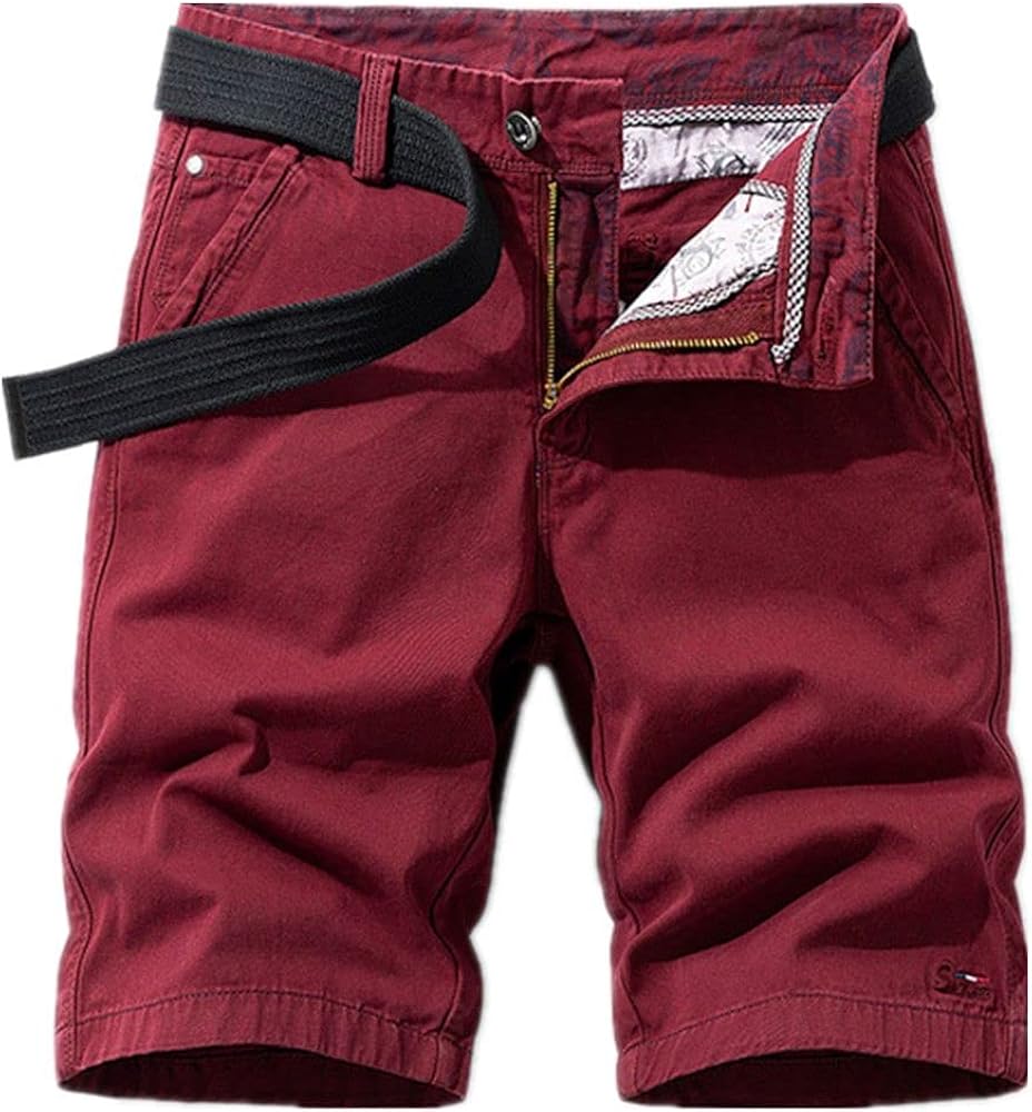 Spring Men Men's Shorts Clothing Summer Casual Breeches Jeans Pants Short Red