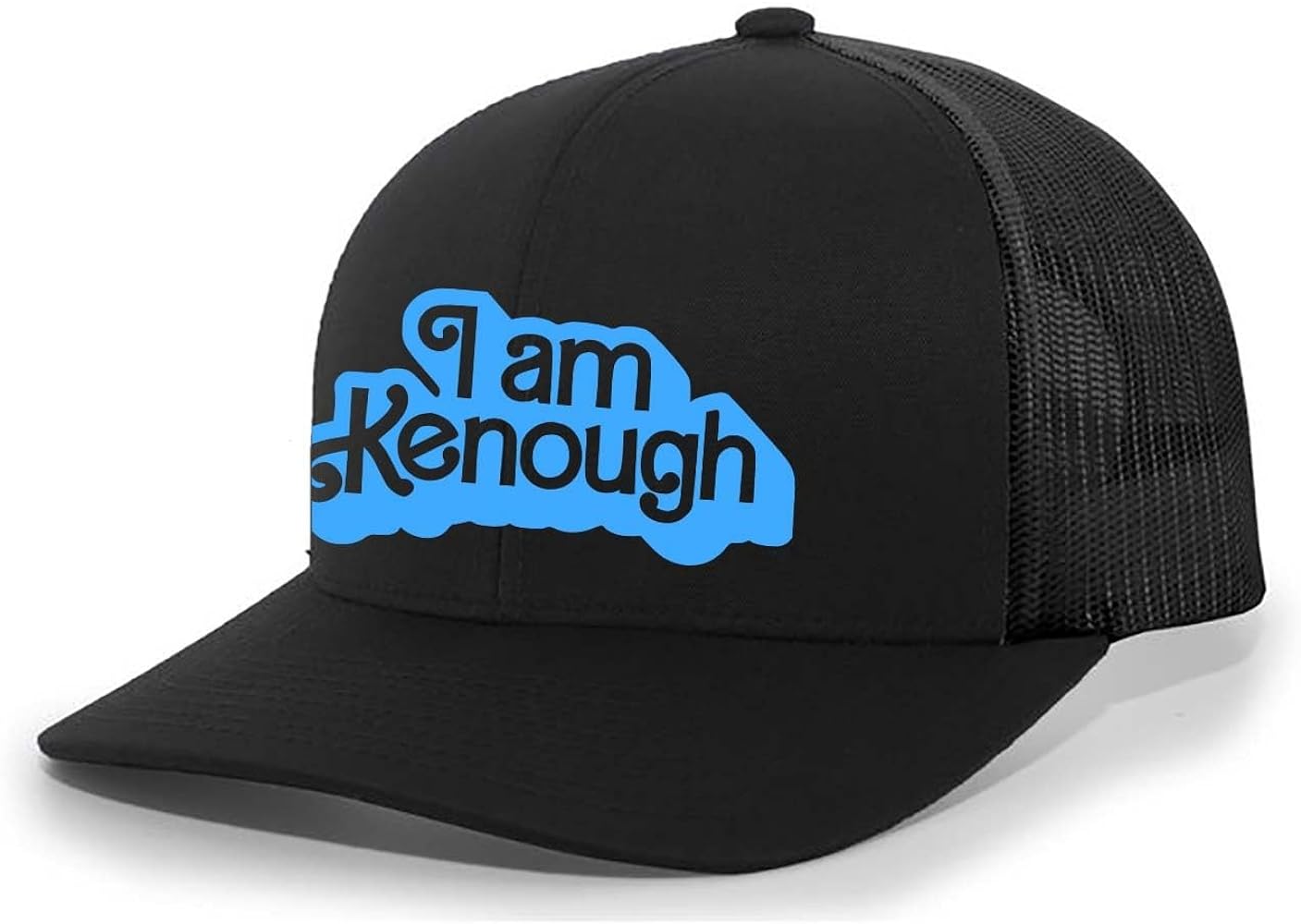 Mens Doll Hat Funny I Am Kenough Mesh Back Trucker Hat Baseball Cap