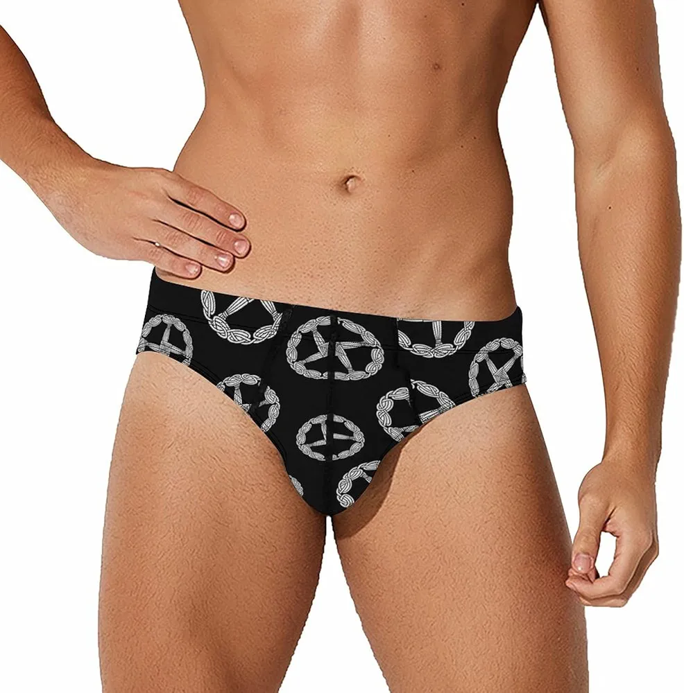 Celtic St Brigid's Cross Knot Men's Briefs Low Rise Stretch Underwears Breathable Comfort Underpants