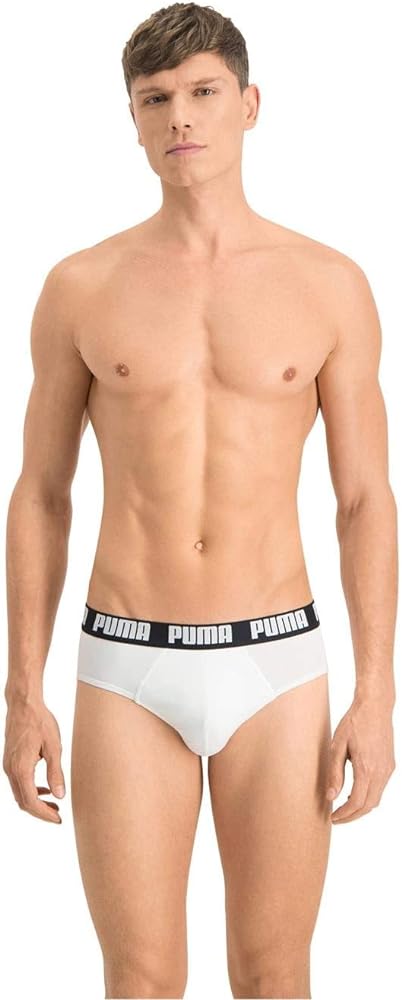 PUMA Men's 2-Pack Basic Briefs, Blue/Navy