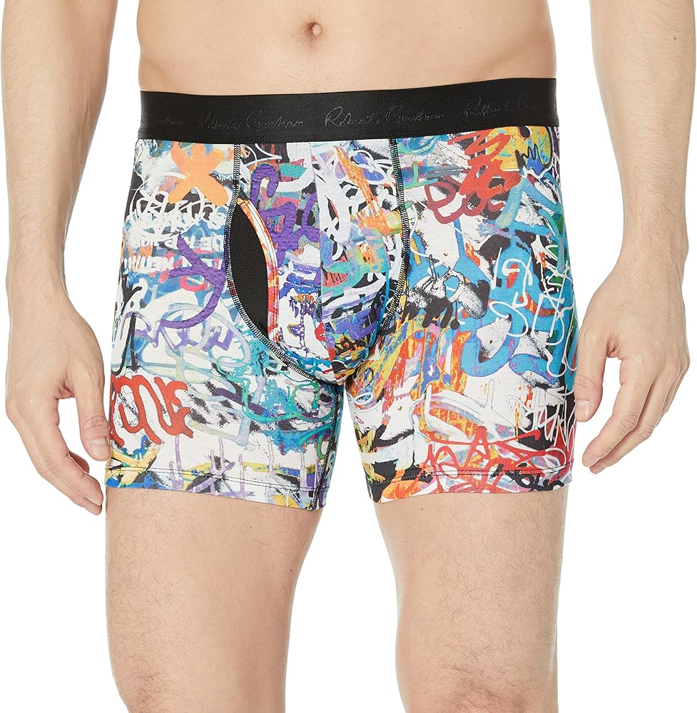 Robert Graham Grafitti Boxer Brief with Pouch-Men's Underwear