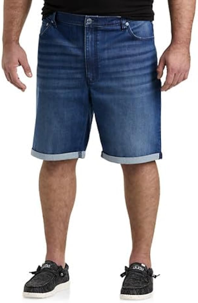 True Nation by DXL Men's Big and Tall Athletic Fit Denim Shorts