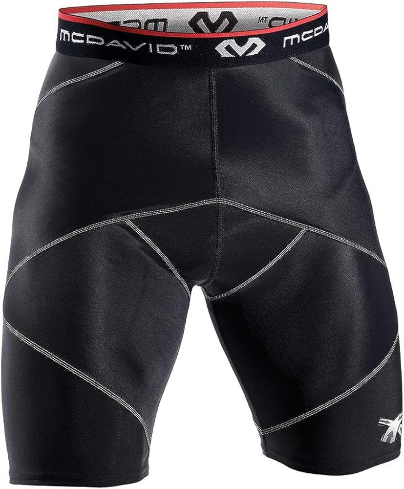 McDavid Cross Compression Shorts. Thick Compression for Muscle Support and Recovery. Hips, Hamstring, Quads