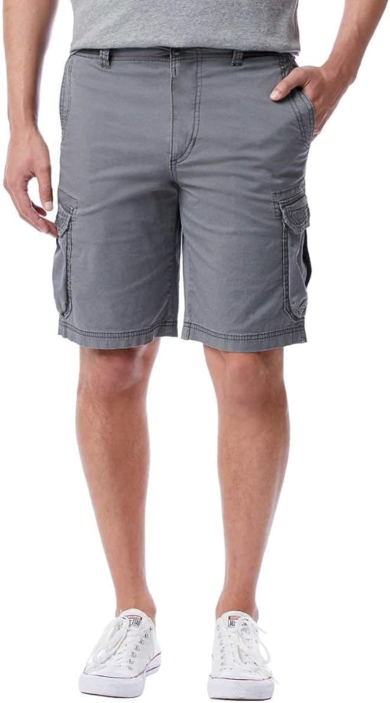 UNIONBAY Montego Mens Cargo Shorts for Comfort Stretch (40, Grey Goose 2019)